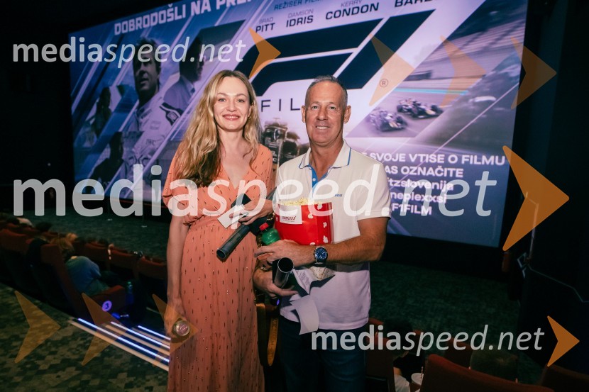  Iryna Osypenko, manekenka;  ... Premiera filma F1 v Cineplexx Ljubljana