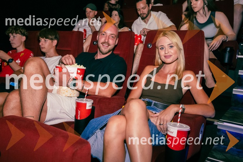  ... ;  Sara Vrečko, spletna vplivnicaPremiera filma F1 v Cineplexx Ljubljana