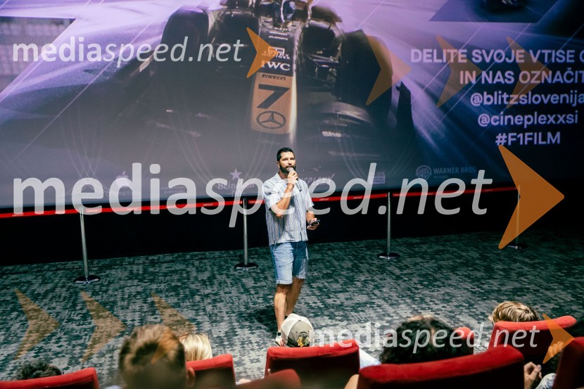  Uroš Bitenc, moderator, vplivnežPremiera filma F1 v Cineplexx Ljubljana