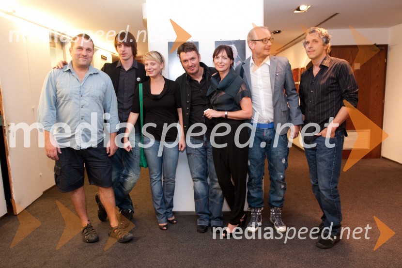 Lotos Vincenc Šparovec, Jure Henigman, Jana Zupančič, igralci v predstavi, Diego de Bree, režiser predstave, Bernarda Oman, Uroš Smolej, Milan Štefe, igralci v predstaviCenci, premiera v Mestnem gledališu ljubljanskem (MGL)