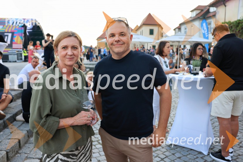  Vida Tement, vinoteka LeVino;  Jure Struc, direktor, Zavod za turizem MariborVinsko LENTanje 2025 - torek