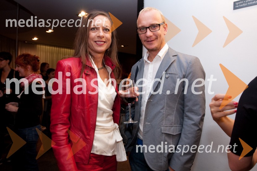 Maruša Geymayer-Oblak, igralka in Uroš Smolej, igralecCenci, premiera v Mestnem gledališu ljubljanskem (MGL)