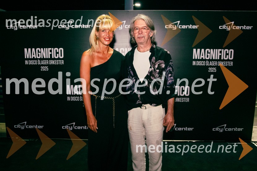  Darja Lesjak, center manager, Citycenter Celje;  Robert Pešut - Magnifico, glasbenikVeliki koncert Magnifica ob 15-letnici Citybanda
