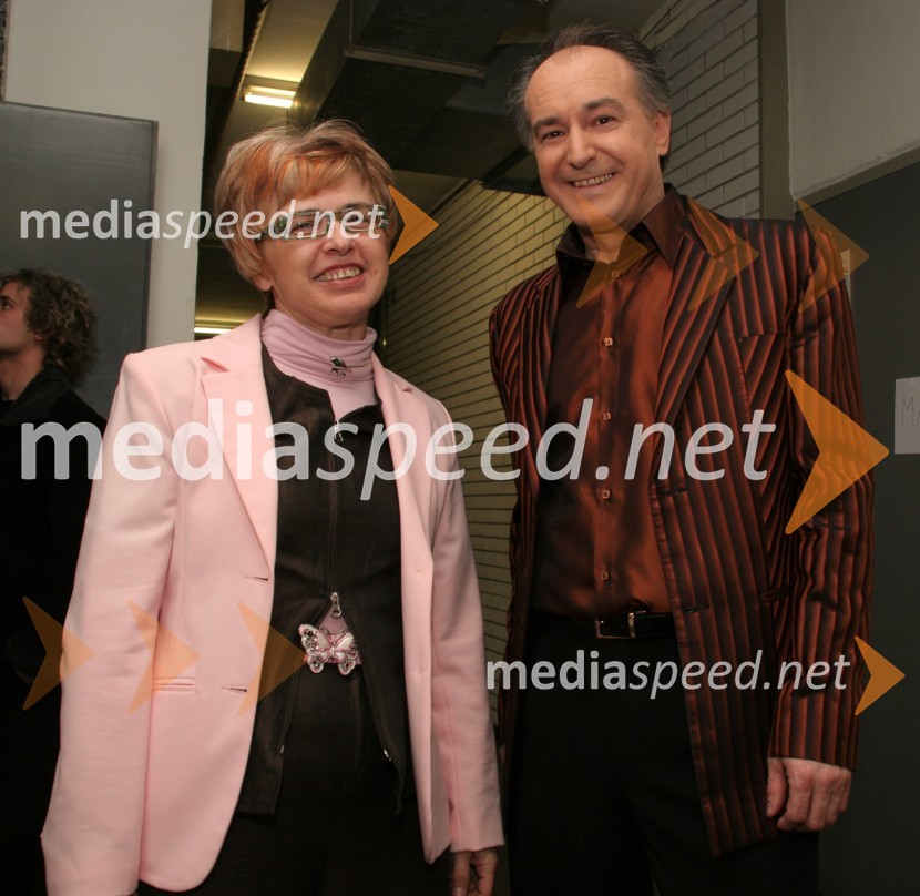 Majda Šimek, žena Vinka Šimeka in Rajko Djordjevič, direktor VTV (Velenjska televizija)Parada humorja 2006