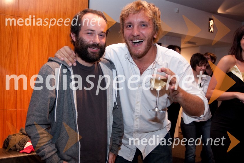 Matjaž Ivanišin, režiser in Matej Puc, igralecCenci, premiera v Mestnem gledališu ljubljanskem (MGL)