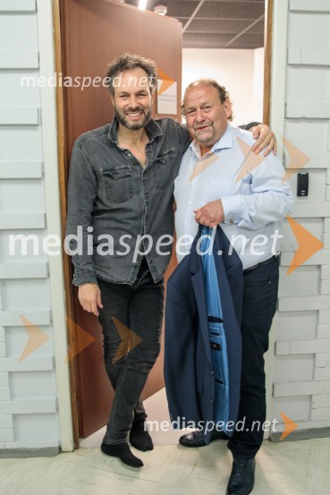  Josep Vicent, dirigent;  Darko  Brlek, direktor in umetniški vodja, Festival LjubljanaLa Fura dels Baus, Joseph Haydn: Stvarjenje na 73. Ljubljana Festivalu