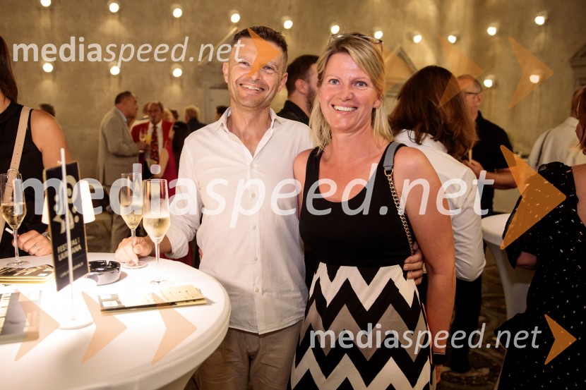 mag. Boštjan Škufca Zaveršek, podpredsednik uprave, Telekom Slovenije ;  Sonja Škufca Zaveršek, Setcce d.o.o.La Fura dels Baus, Joseph Haydn: Stvarjenje na 73. Ljubljana Festivalu