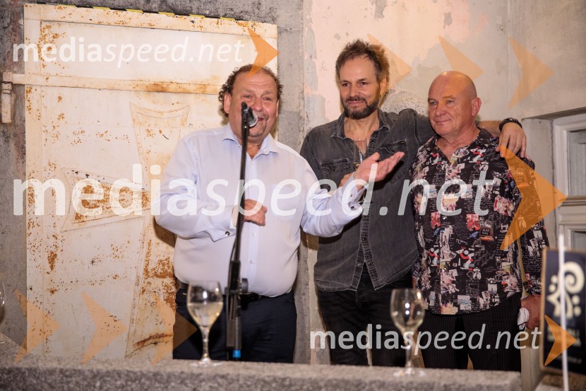  Darko  Brlek, direktor in umetniški vodja, Festival Ljubljana;  Josep Vicent, dirigent;  Carlus  Padrissa, režiserLa Fura dels Baus, Joseph Haydn: Stvarjenje na 73. Ljubljana Festivalu