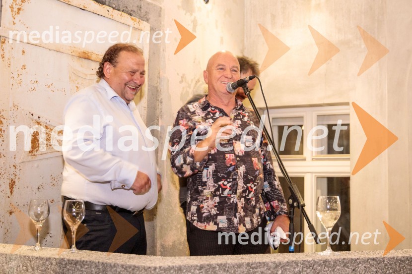  Darko  Brlek, direktor in umetniški vodja, Festival Ljubljana;  Carlus  Padrissa, režiserLa Fura dels Baus, Joseph Haydn: Stvarjenje na 73. Ljubljana Festivalu