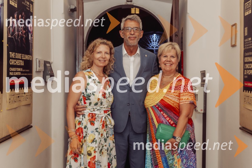 mag. Tadeja Kuhar, predstavnica Državne revizijske komisije za odnose z javnostmi;  Andrej  Kren, direktor PC Brdo;  Irena  Butoln, germanistkaVečer na Festivalu Ljubljana s Terme Dobrna