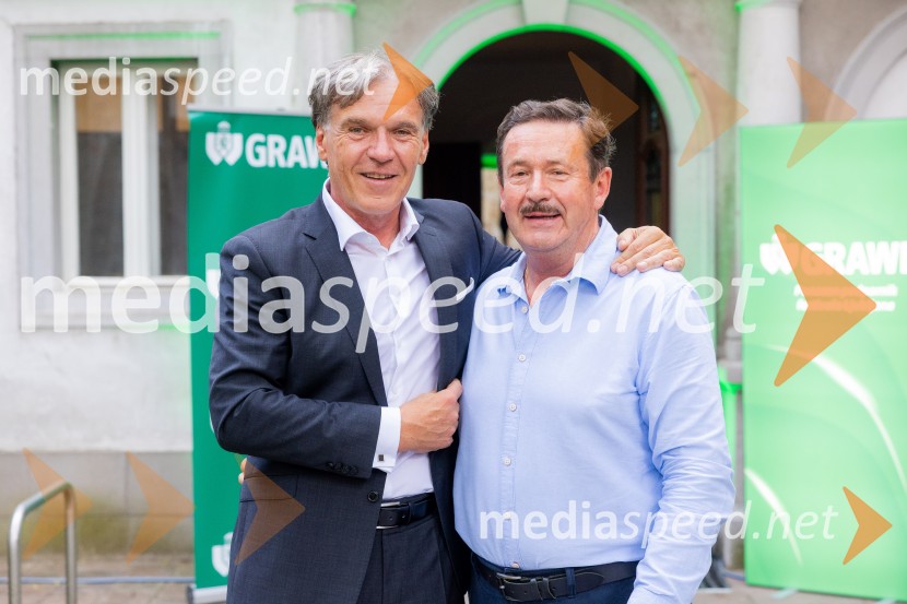 mag. David Kastelic, predsednik uprave, Grawe zavarovalnica d.d;  Ludvik Špan, direktor Špan d.o.o.The Duke Ellington Orchestra, Ljubljana Festival in zavarovalnica Grawe