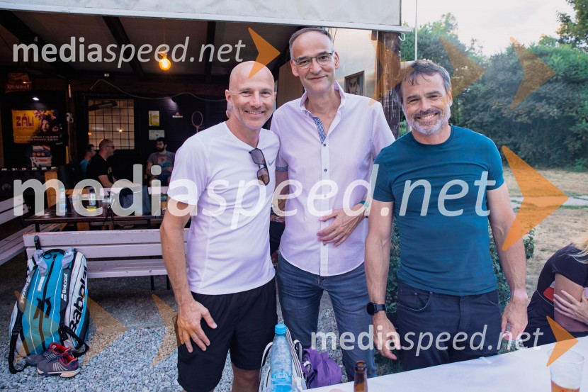  ... ;  Aleksander Salkič, Pošta Slovenije; mag. Rok  Vodnik, direktor Kolektor Technologies d.o.oAmCham x Nomago Open teniški turnir in piknik 2025