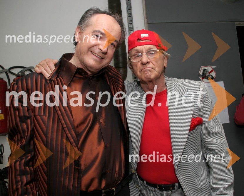 Rajko Djordjevič, direktor VTV (Velenjska televizija) in Tone Fornezzi TofParada humorja 2006