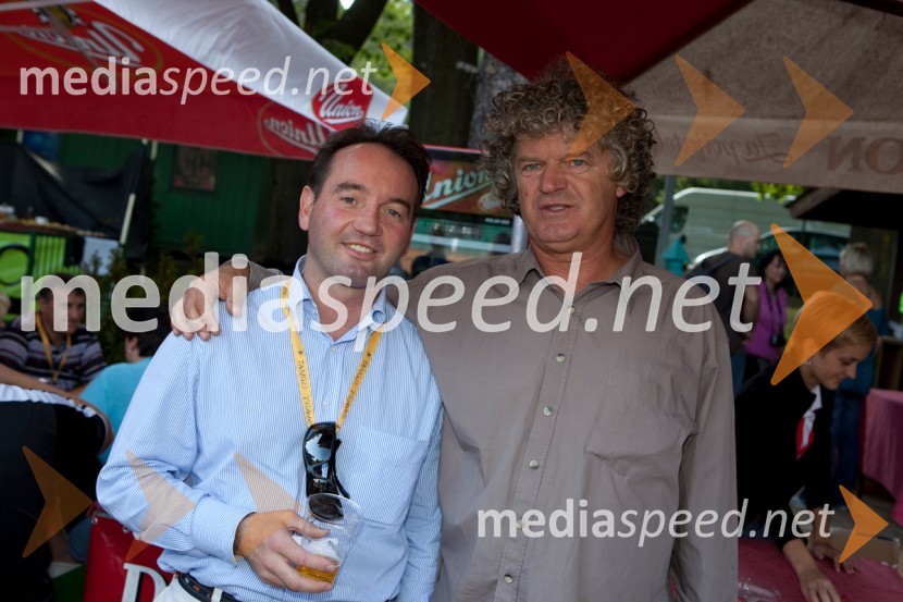 Fiorenzo Lupieri, pomočnik direktorja Marine Portorož in Nenad Nikolič - Neco, organizator turnirja in direktor športne agencije NispoTeniški turnir Tivoli Cup 2009