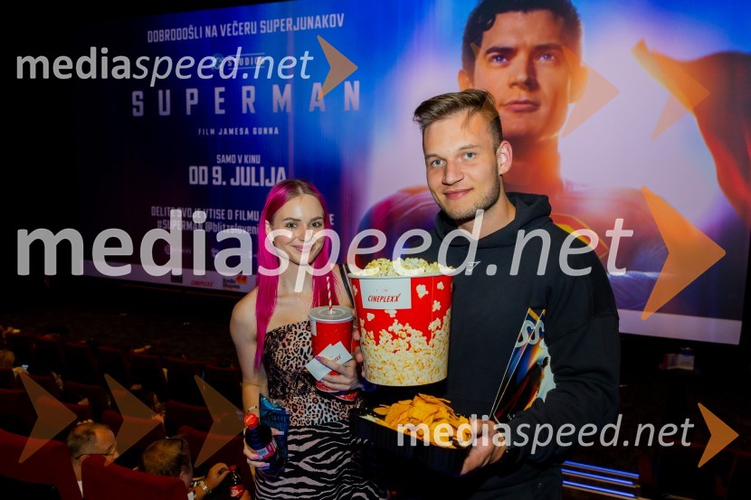  Gaja Hribernik, ustvarjalka vsebin, osebna trenerka;  Andrej Pavličević, osebni trener in ustvarjalec vsebinVečer superjunakov z legendarnim Supermanom v Cineplexx Ljubljana
