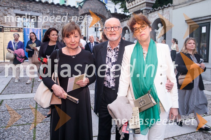 mag. Milena Gregorčič, akademska slikarka;  Tomo Vran, akademski slikar;  Viviana VranBaletni večer Edwarda Cluga na Ljubljana Festivalu