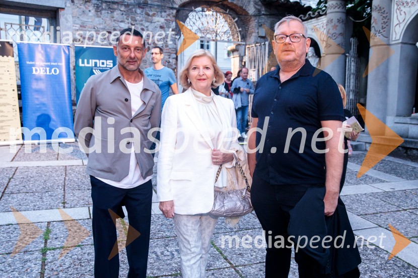  Boštjan  Vuga, arhitekt;  Darja Bavdaž Kuret, državna sekretarka na zunanjem ministrstvu;  Robert Waltl, direktor, Mini teaterBaletni večer Edwarda Cluga na Ljubljana Festivalu
