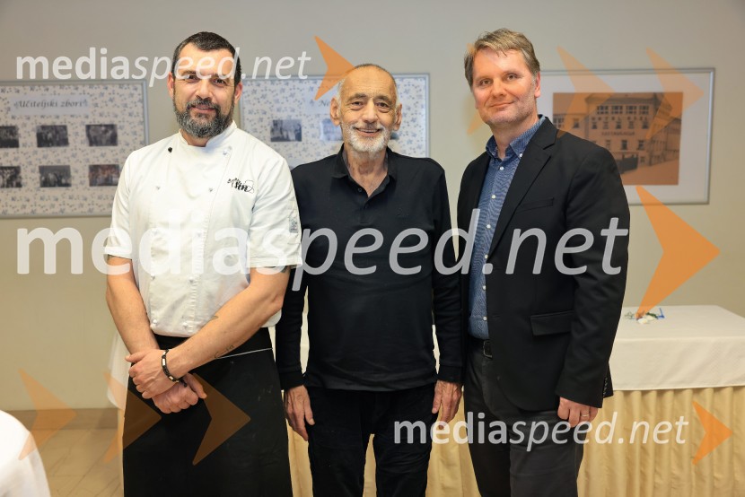  David Skoko, hrvaški Chef, Konoba Batelina;  Dušan Erjavec, ravnatelj, Srednja šola za gostinstvo in turizem Maribor;  Tomaž Krajnc, SŠGT MariborPoslovil se je Dušan Erjavec, dolgoletni ravnatelj mariborske Srednje šole za gostinstvo in turizem