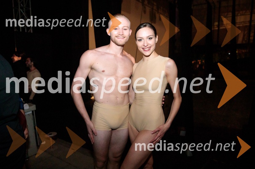  Christopher Thompson, baletni plesalec;  Monja Obrul, baletna plesalkaBaletni večer Edwarda Cluga na Ljubljana Festivalu