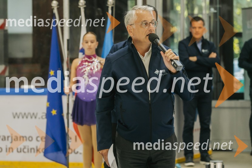  Matjaž Han, minister za gospodarstvo, turizem in športOdprtje prenovljene Ledene dvorane Bled