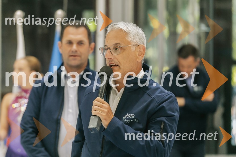  Matjaž Han, minister za gospodarstvo, turizem in športOdprtje prenovljene Ledene dvorane Bled