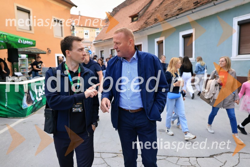  Marko Šantej, župan, Občina Laško;  ... 60. festival Pivo in cvetje 2025 odprli Magnifico, Šank Rock, Jan Plestenjak, Luka Basi in Dejan Dogaja