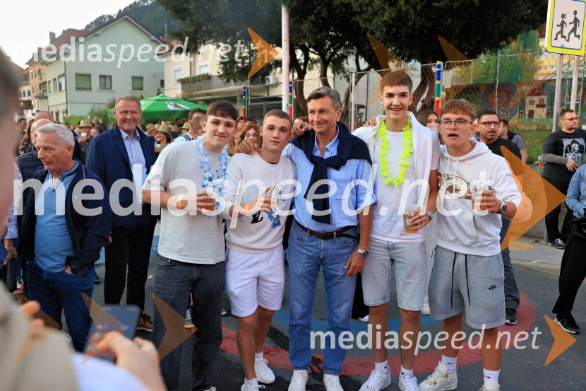  ... ;  ... ;  Borut Pahor, nekdanji predsednik Republike Slovenije;  ... ;  ... 60. festival Pivo in cvetje 2025 odprli Magnifico, Šank Rock, Jan Plestenjak, Luka Basi in Dejan Dogaja