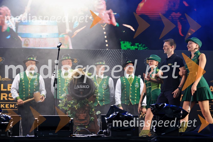  Marko Šantej, župan, Občina Laško;  ... 60. festival Pivo in cvetje 2025 odprli Magnifico, Šank Rock, Jan Plestenjak, Luka Basi in Dejan Dogaja