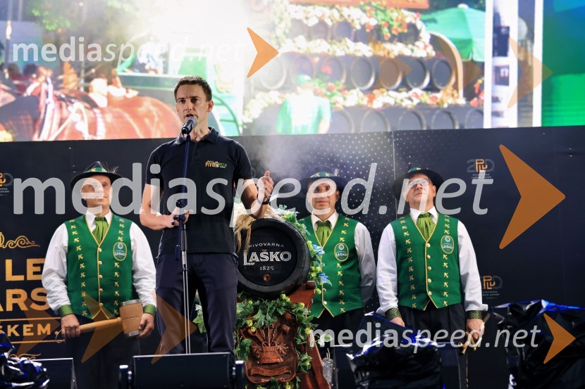  Marko Šantej, župan, Občina Laško60. festival Pivo in cvetje 2025 odprli Magnifico, Šank Rock, Jan Plestenjak, Luka Basi in Dejan Dogaja