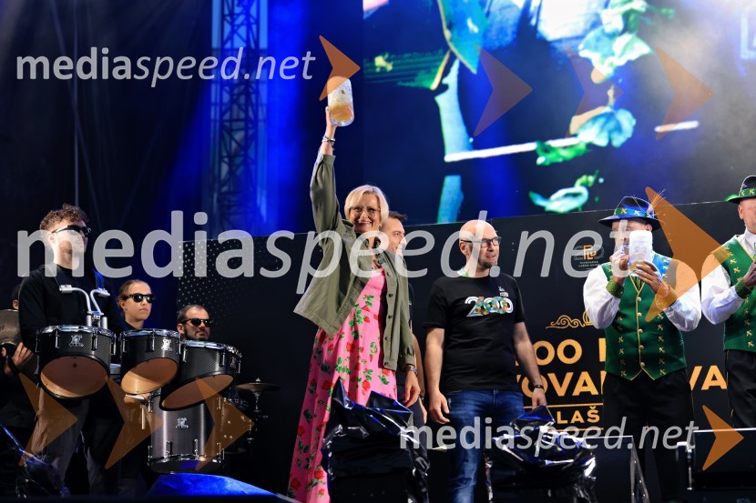  Marta Bulhak, direktorica Pivovarna Laško Union60. festival Pivo in cvetje 2025 odprli Magnifico, Šank Rock, Jan Plestenjak, Luka Basi in Dejan Dogaja