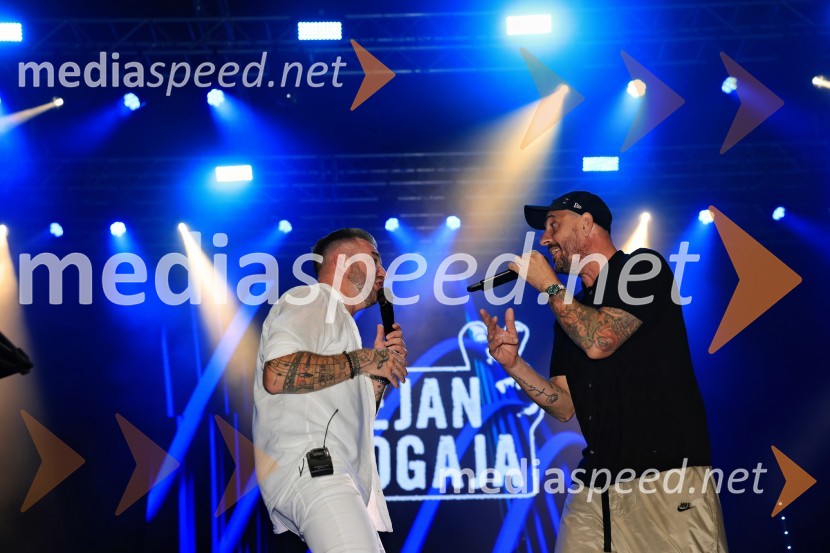  Dejan Krajnc, glasbenik, Dejan Dogaja;  Boštjan Čukur, raper, 6 Pack Čukur60. festival Pivo in cvetje 2025 odprli Magnifico, Šank Rock, Jan Plestenjak, Luka Basi in Dejan Dogaja