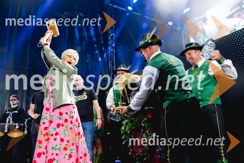  Marta Bulhak, direktorica Pivovarna Laško Union60. festival Pivo in cvetje 2025 odprli Magnifico, Šank Rock, Jan Plestenjak, Luka Basi in Dejan Dogaja