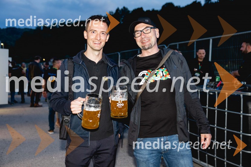  Marko Šantej, župan, Občina Laško;  Miha  Mirt, direktor STIK Laško60. festival Pivo in cvetje 2025 odprli Magnifico, Šank Rock, Jan Plestenjak, Luka Basi in Dejan Dogaja