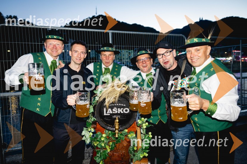  ... ;  Marko Šantej, župan, Občina Laško;  ... ;  ... ;  Miha  Mirt, direktor STIK Laško;  ... 60. festival Pivo in cvetje 2025 odprli Magnifico, Šank Rock, Jan Plestenjak, Luka Basi in Dejan Dogaja