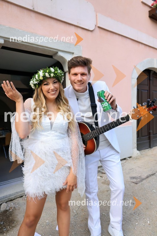  Tjaša Hrovat Steklasa, pevka;  Uroš Steklasa, glasbenikPivo in cvetje 2025, sobota, na odrih Severina, Vlado Kreslin, Big foot Mama, Joker Out, Fehtarji, Flirt