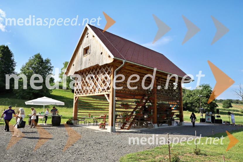 Piknik pod kozolcem na posestvu Štajerski cvet