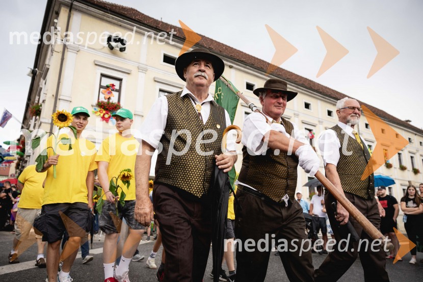 Pivo in cvetje 2025, ohcet in zaključna povorka