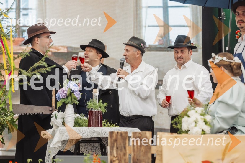 Pivo in cvetje 2025, ohcet in zaključna povorka