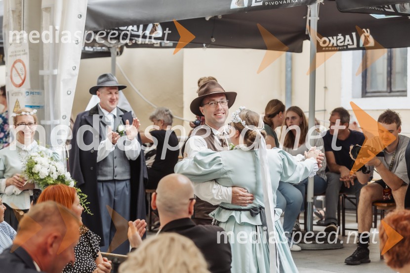  Matej Majoranc;  Anja MajorancPivo in cvetje 2025, ohcet in zaključna povorka