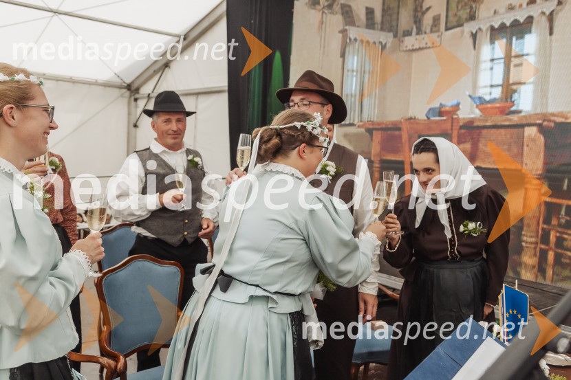 Pivo in cvetje 2025, ohcet in zaključna povorka