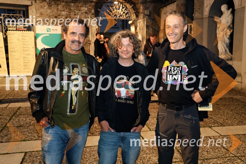  Gregor  Mesarič;  Matjaž Latin, režiser in igralec;  Slavko Škvorc, producentRobben Ford in Chris Minh Doky, Ljubljana Festival