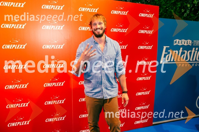  Andrei Lenart, igralecVečer superjunakov s filmom Fantastični 4: prvi koraki v Cineplexx Ljubljana