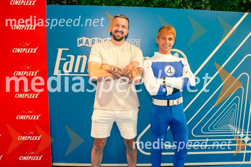  Pero Martić;  Matic  Gaiser, cosplayer, costumerVečer superjunakov s filmom Fantastični 4: prvi koraki v Cineplexx Ljubljana