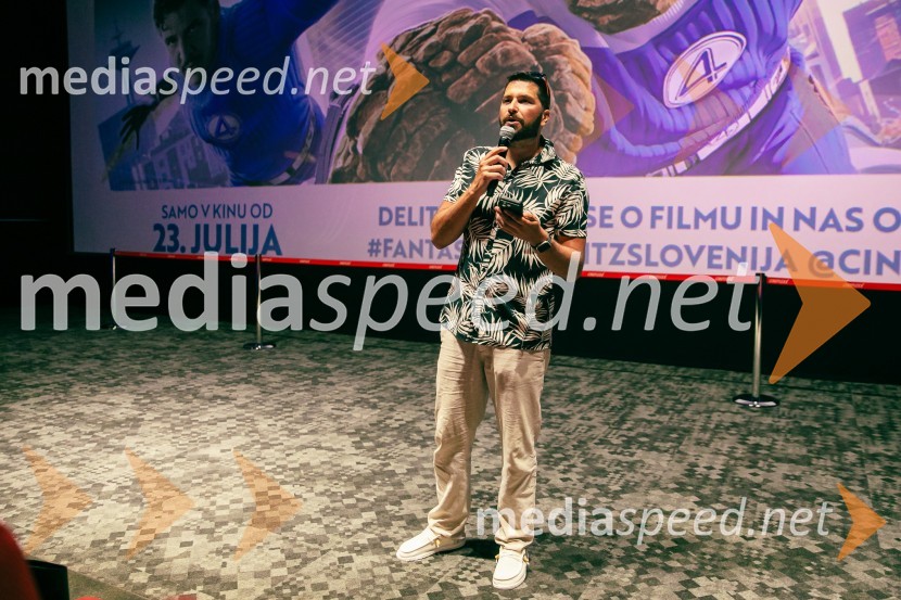  Uroš Bitenc, moderator, vplivnežVečer superjunakov s filmom Fantastični 4: prvi koraki v Cineplexx Ljubljana