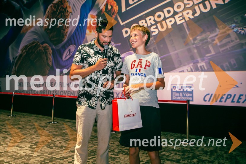  Uroš Bitenc, moderator, vplivnež;  ... Večer superjunakov s filmom Fantastični 4: prvi koraki v Cineplexx Ljubljana