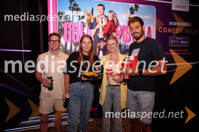  David Dobrikovic;  Patricija Kastelic;  Evelina Štefin;  Rok KalarGola pištola, premiera v Cineplexx Ljubljana