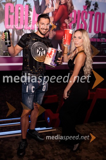  Aljaž  Gazdek;  Patricija Štifter - RIYA, model, pevka, tiktokerkaGola pištola, premiera v Cineplexx Ljubljana