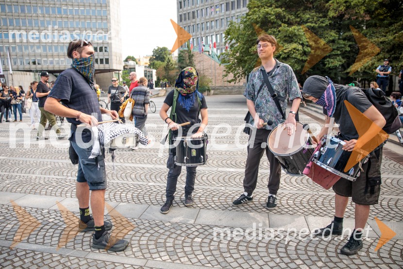 Protest civilne družbe Gaza strada, kaj dela vlada!?