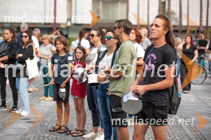 Protest civilne družbe Gaza strada, kaj dela vlada!?
