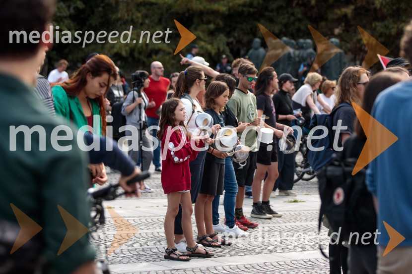 Protest civilne družbe Gaza strada, kaj dela vlada!?